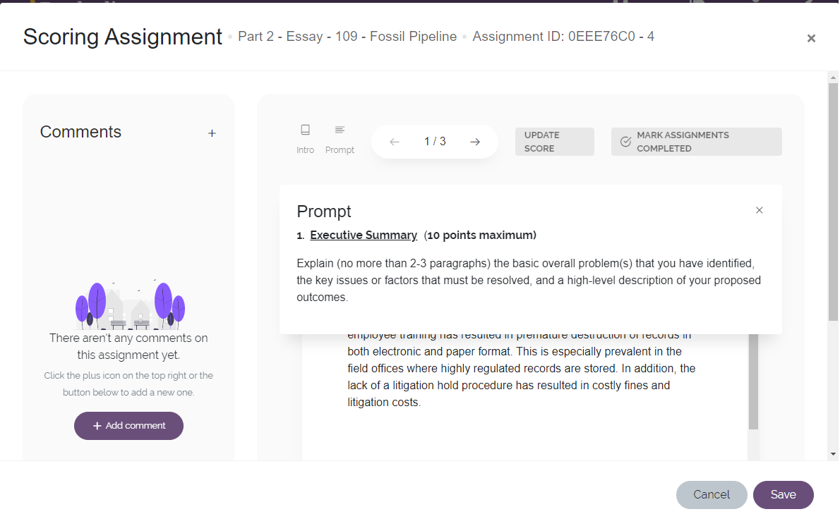 response with prompt